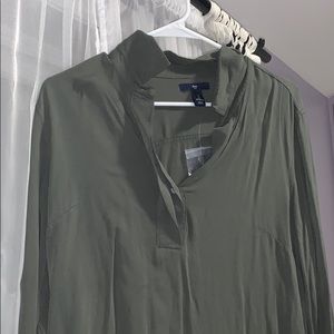 Olive green flowy dress